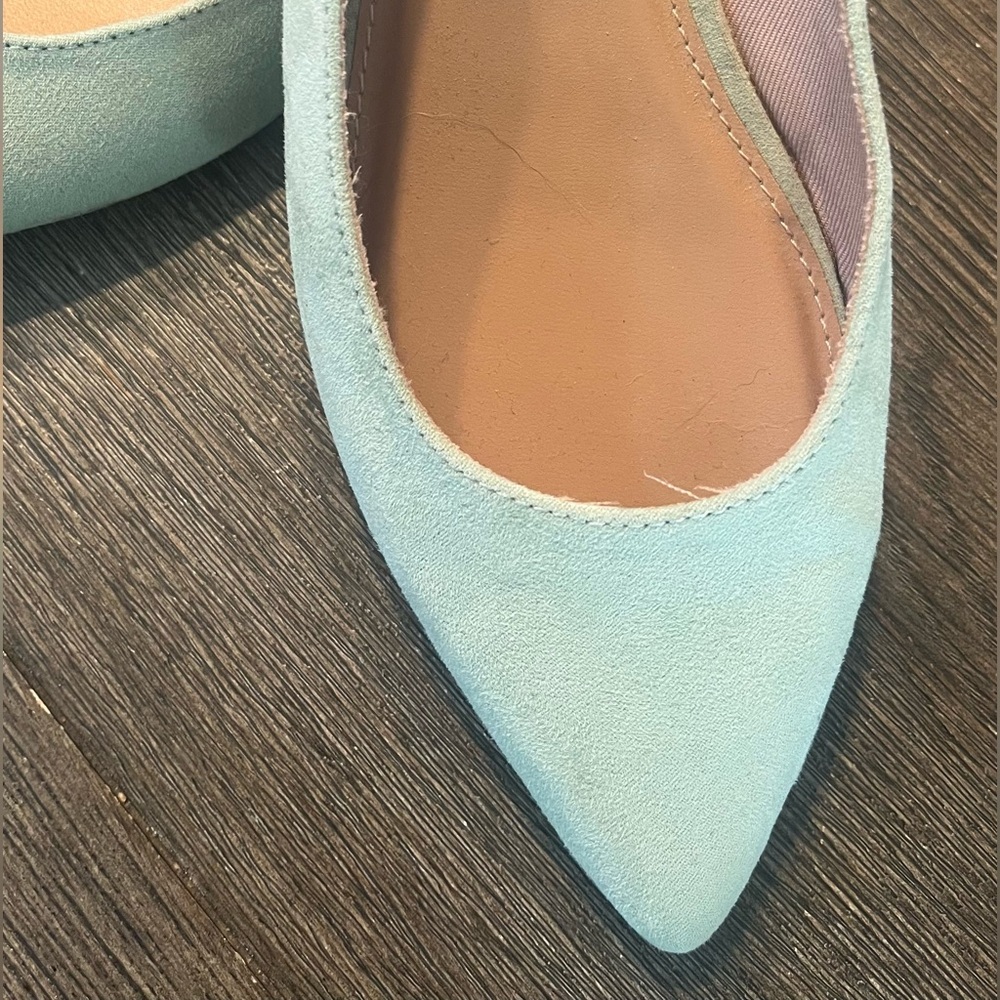 🍀EUC! Old Navy Women's Mint Green Slingback pointy toe Flats Size 8🍀 - Picture 4 of 6